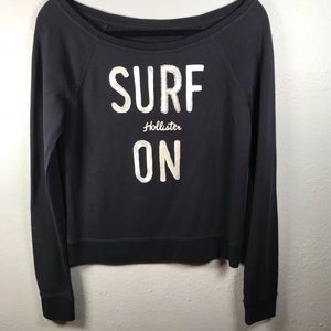 Hollister navy blue sweatshirt‎ XS